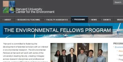 Harvard University Environmental Fellows Program